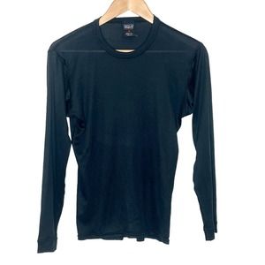 Patagonia Capilene Long Sleeve Baselayer Top Black Women’s Size S Outdoor
